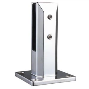 Firkantede tapper for utvendig glassgjerde